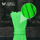 Three Vikings Premium Paracord Rope / Parachute Cord - 750lbs Type IV - 11 Strand Core - in Many Colors and Continuous Spools - Neon Green