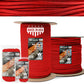 Three Vikings Premium Paracord Rope / Parachute Cord - 750lbs Type IV - 11 Strand Core - in Many Colors and Continuous Spools - Red
