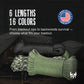 Three Vikings Premium Paracord Rope / Parachute Cord - 750lbs Type IV - 11 Strand Core - in Many Colors and Continuous Spools