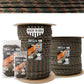 Three Vikings Premium Paracord Rope / Parachute Cord - 750lbs Type IV - 11 Strand Core - in Many Colors and Continuous Spools - Woodland Camo