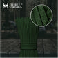 Three Vikings Premium Paracord Rope / Parachute Cord - 750lbs Type IV - 11 Strand Core - in Many Colors and Continuous Spools - Dark Green