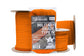 Three Vikings Premium 750 Paracord / Parachute Cord in Many Colors and Continuous Spools - Coiled in Bag - Neon Orange 750 lb.